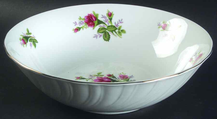 Victorian Rose 9" Round Vegetable Bowl by Lynn's China-1