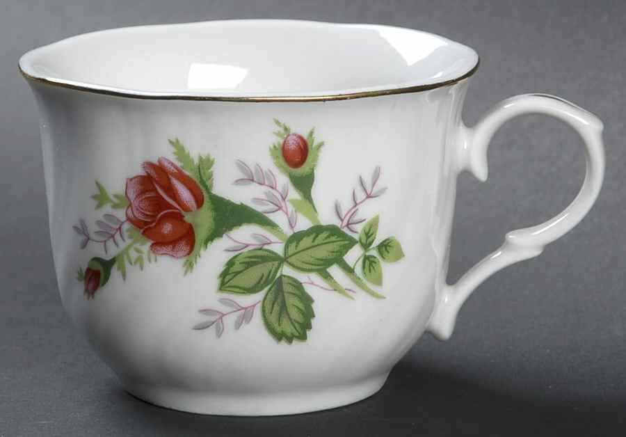 Victorian Rose Flat Cup by Lynn's China-1