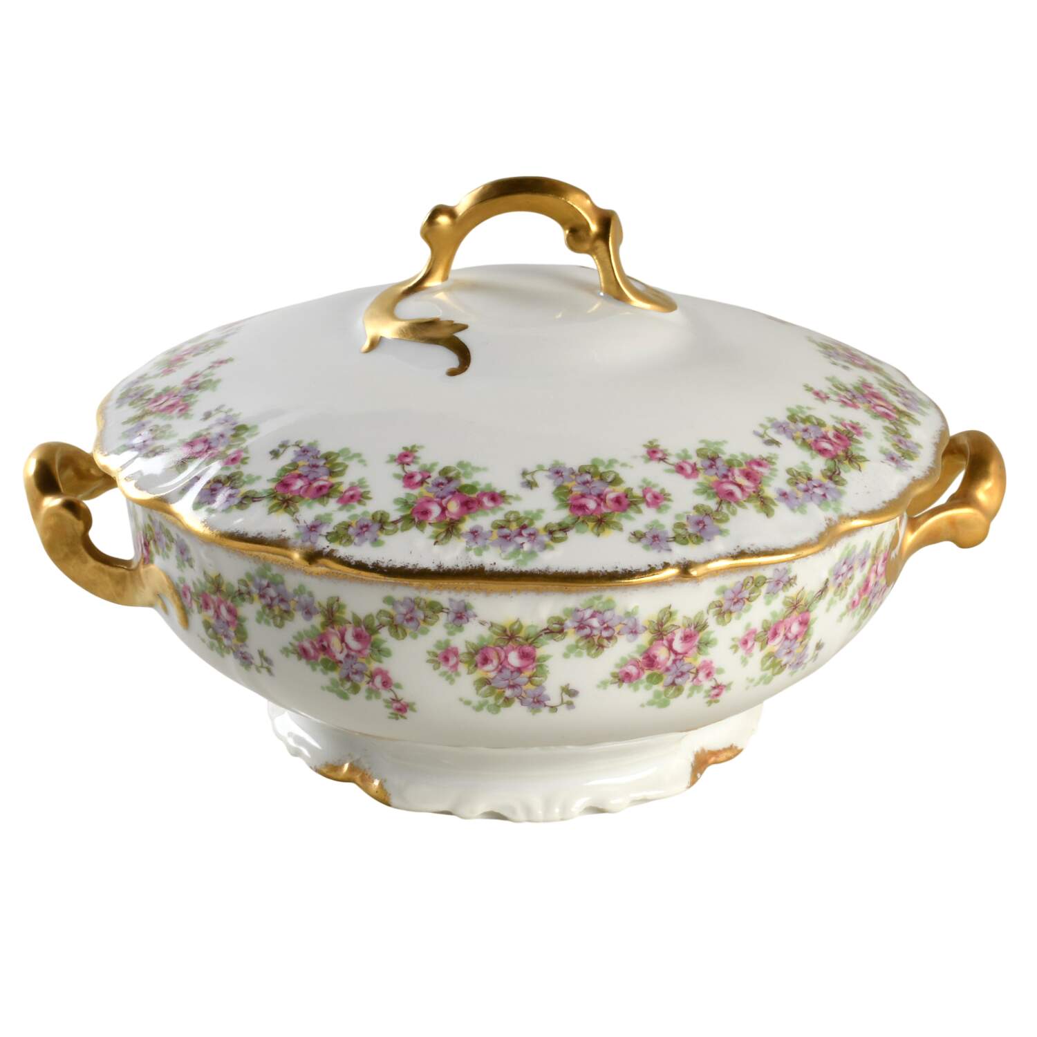 Bridal Wreath Round Covered Vegetable by Lanternier-1