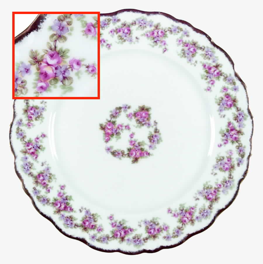 Bridal Wreath Salad Plate by Lanternier-1