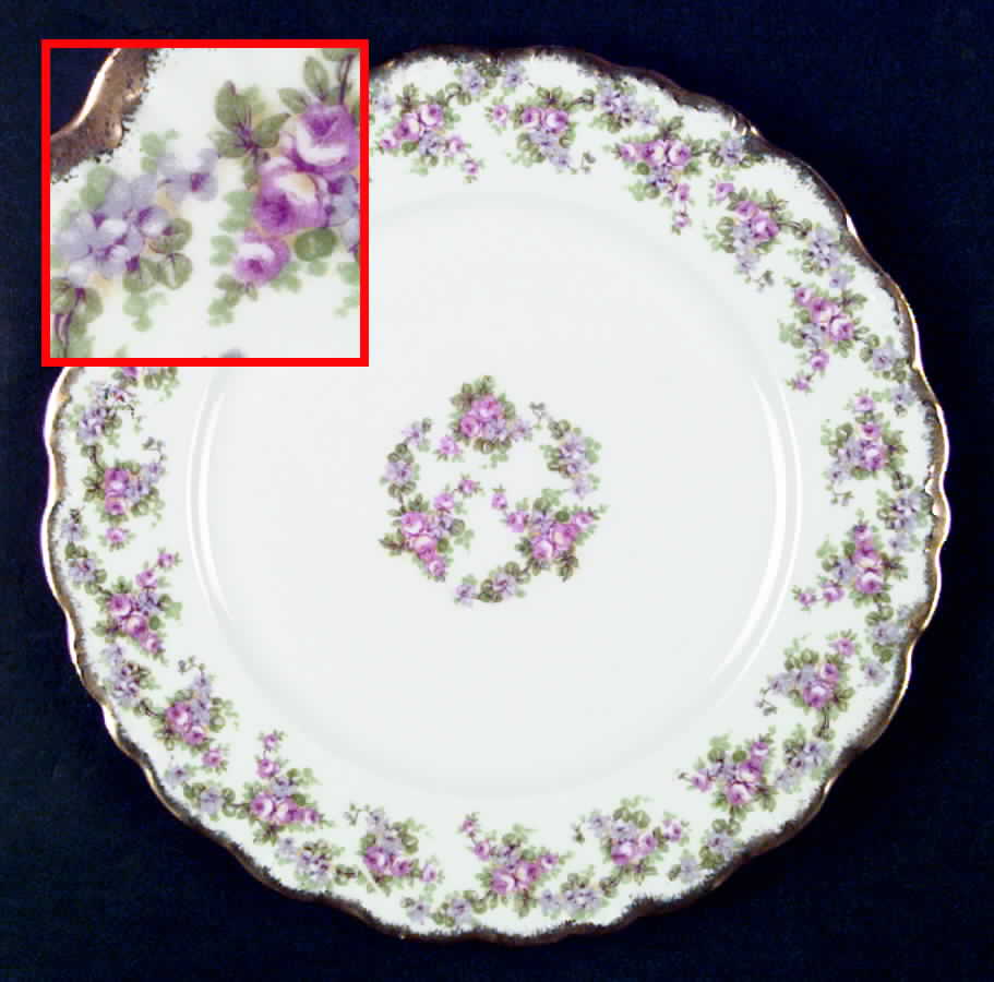 Bridal Wreath Dinner Plate by Lanternier-1