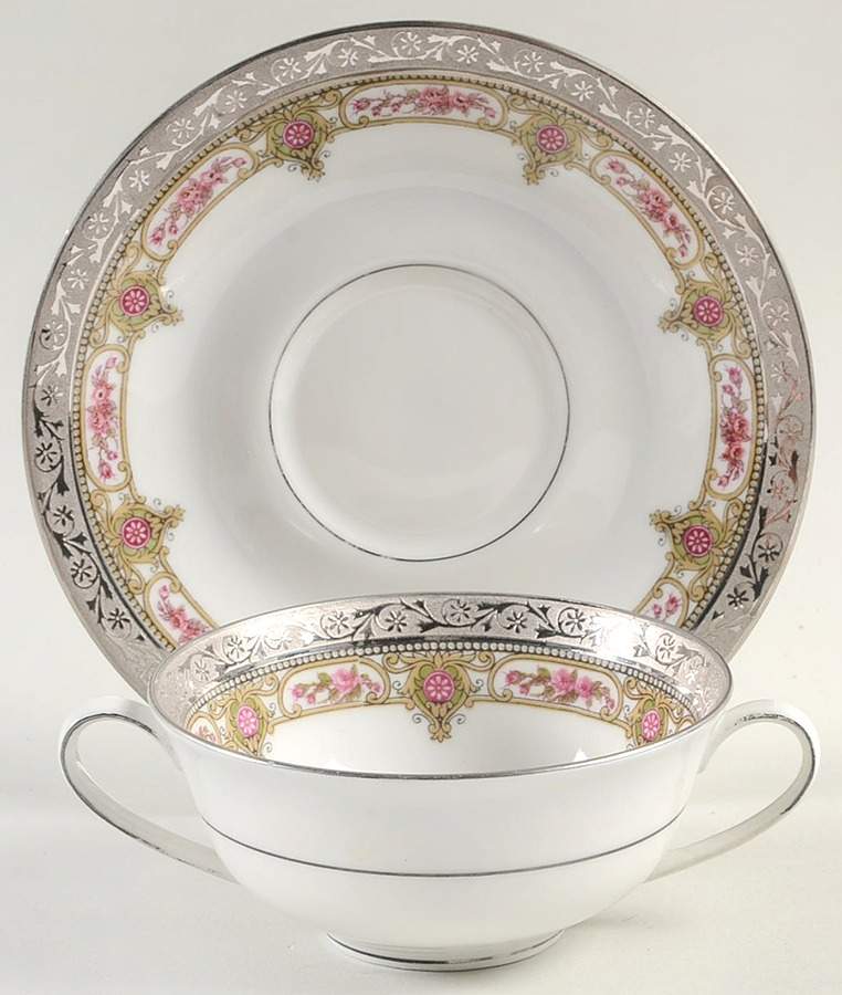 LNT10 Flat Bouillon Cup & Saucer by Lanternier-1