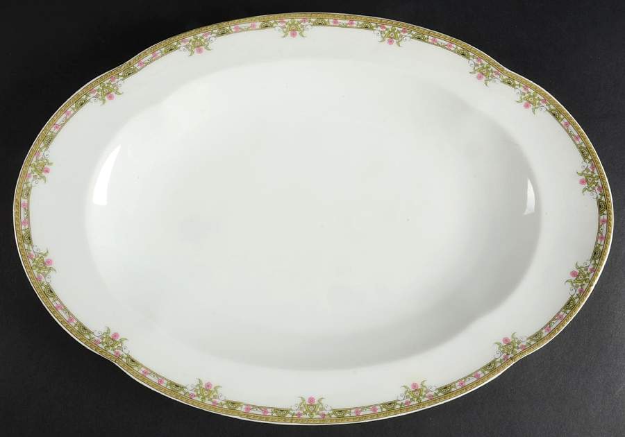 LNT12 14" Oval Serving Platter by Lanternier-1