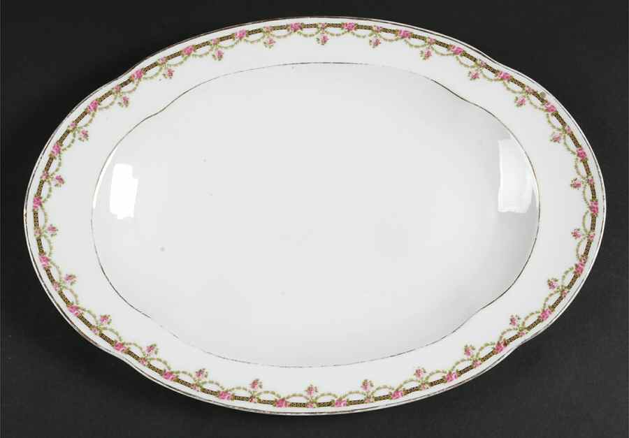 LNT24 14" Oval Serving Platter by Lanternier-1