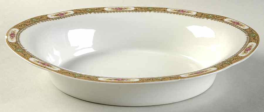 LNT28 9" Oval Vegetable Bowl by Lanternier-1