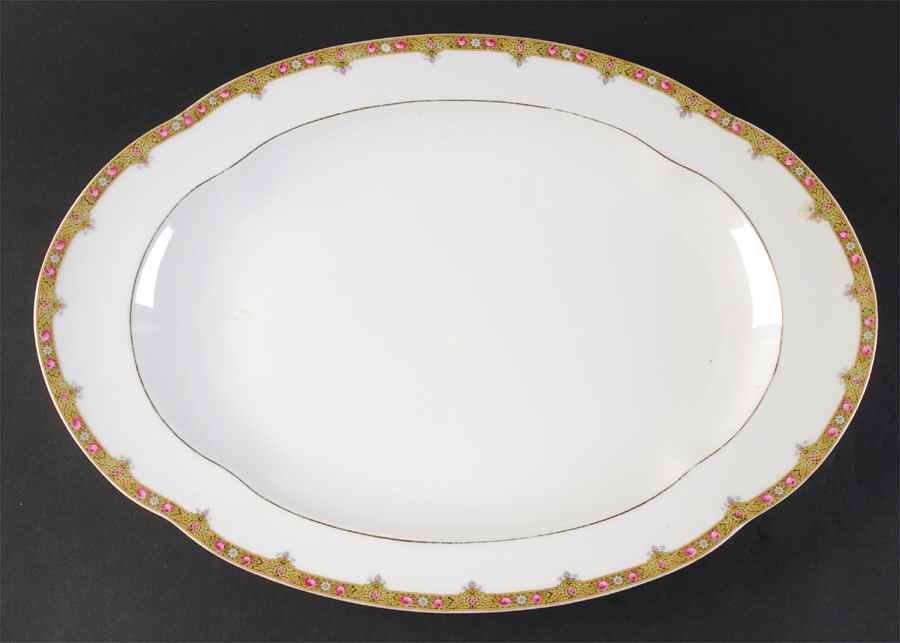 LNT39 16" Oval Serving Platter by Lanternier-1