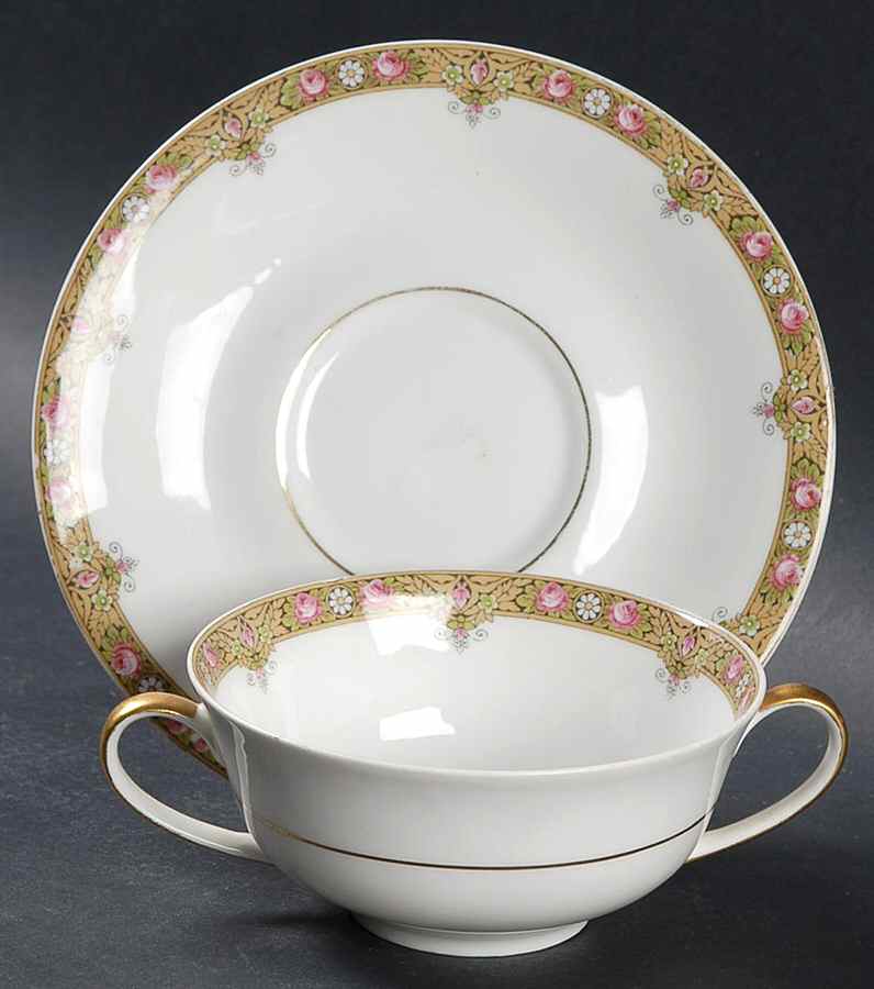 LNT39 Flat Bouillon Cup & Saucer by Lanternier-1