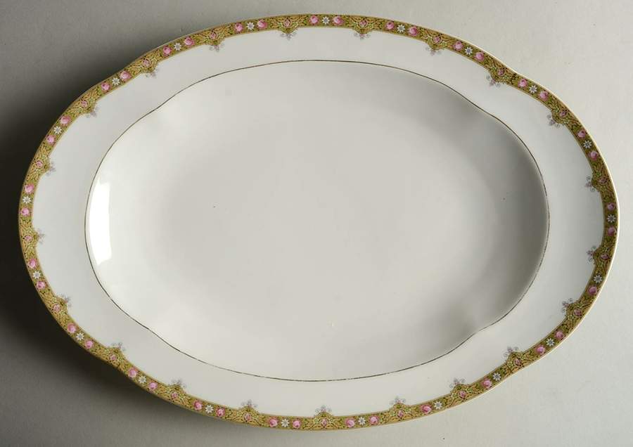 LNT39 14" Oval Serving Platter by Lanternier-1