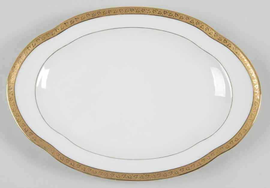 LNT6 12" Oval Serving Platter by Lanternier-1