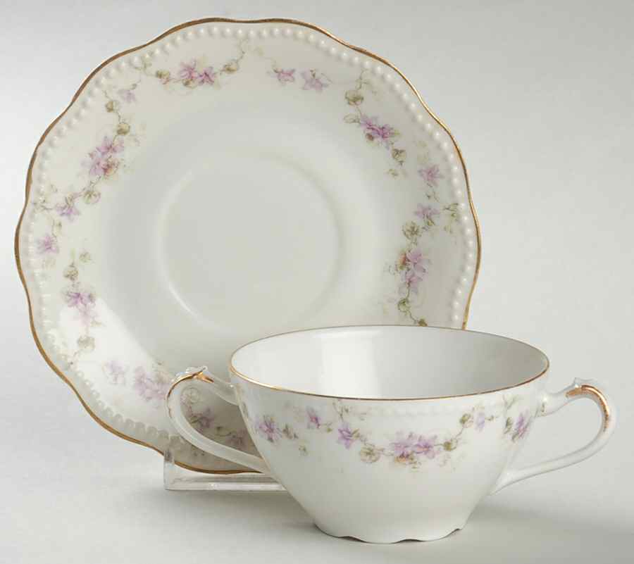 LNT9 Flat Bouillon Cup & Saucer by Lanternier-1
