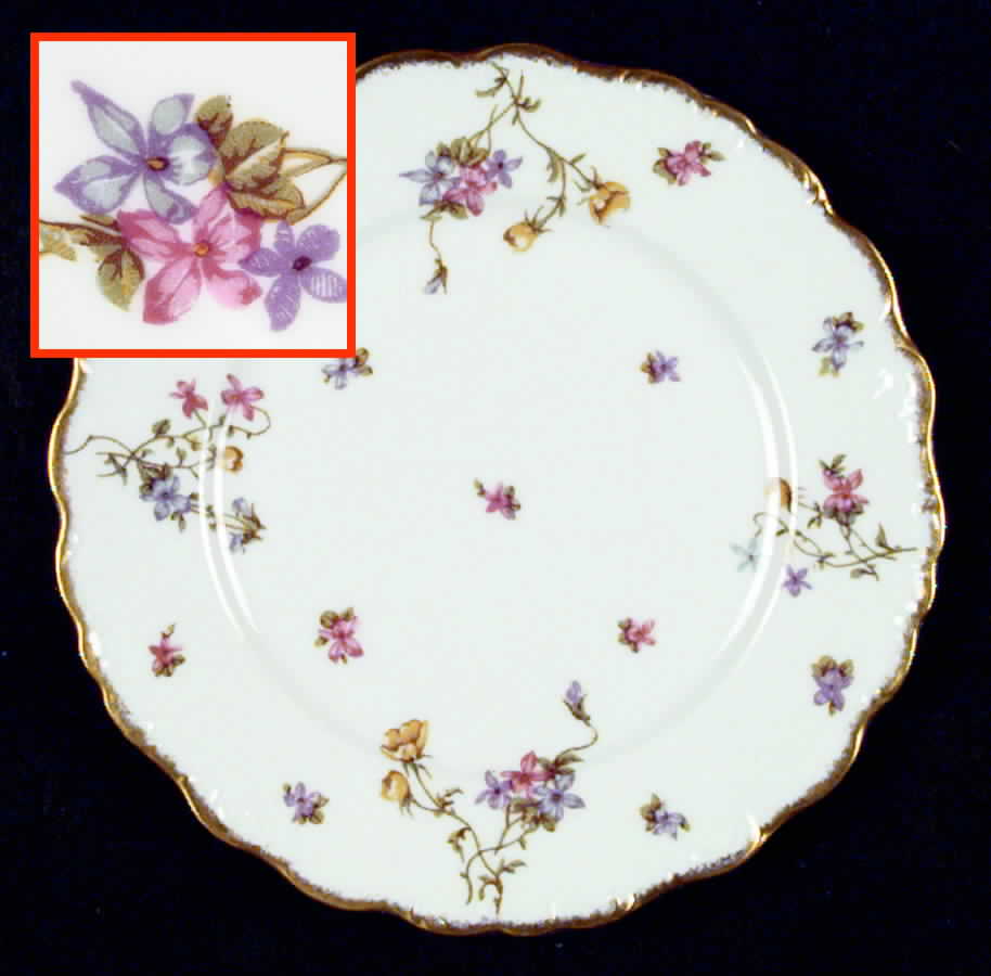 Violets Salad Plate by Lanternier-1