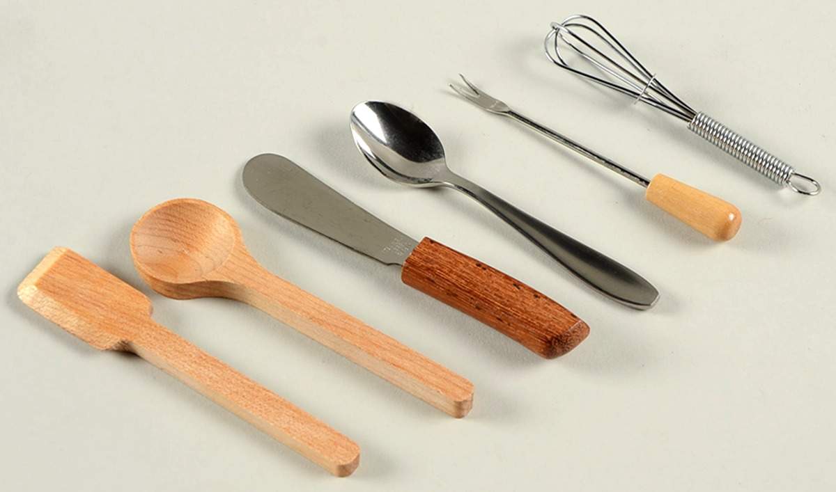 Woven Traditions Classic Blue (6pc) Miniature Utensil Set by Longaberger-1