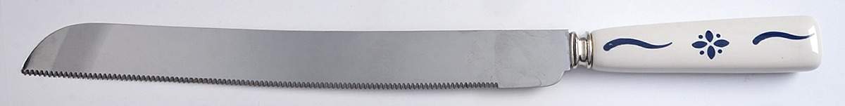 Woven Traditions Classic Blue Cake Knife/Server with Stainless Blade by Longaberger-1