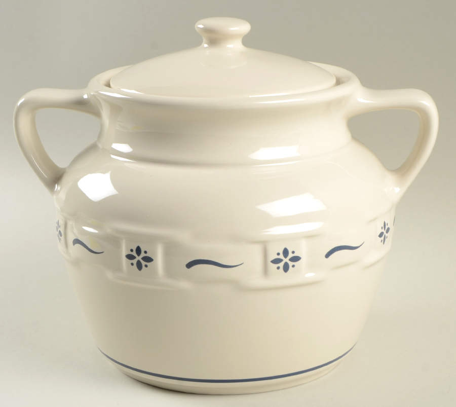 Woven Traditions Classic Blue Cookie Jar & Lid by Longaberger-1