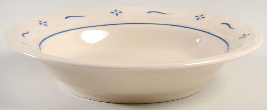 Woven Traditions Classic Blue Rim Soup Bowl by Longaberger-1