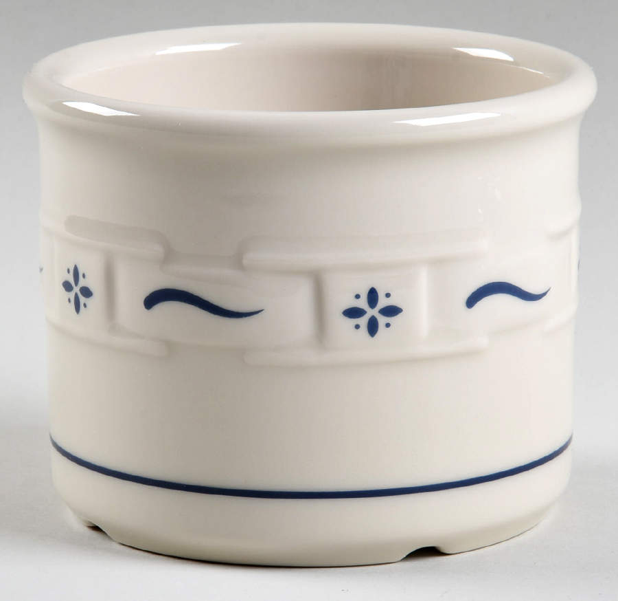 Woven Traditions Classic Blue 1 Pint Crock No Lid by Longaberger-1