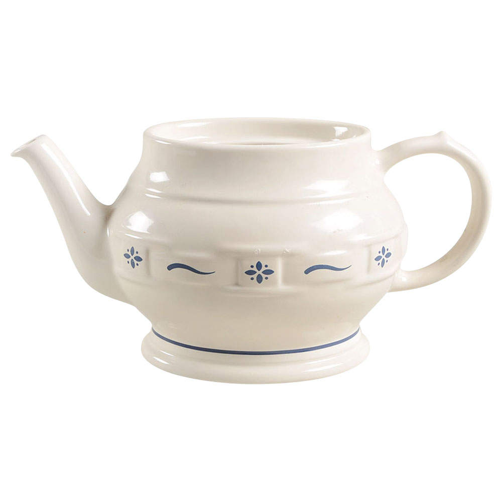 Woven Traditions Classic Blue Teapot No Lid by Longaberger-1