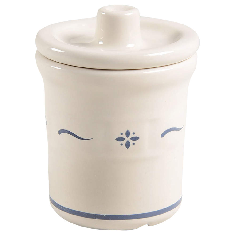 Woven Traditions Classic Blue Condiment Jar & Lid by Longaberger-1
