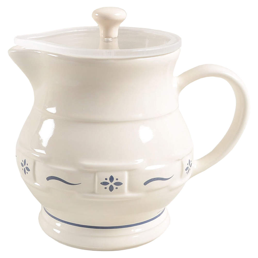 Woven Traditions Classic Blue 32 Oz Pitcher w/Silcone Lid by Longaberger-1