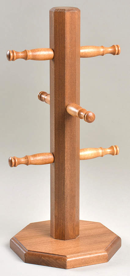 Woven Traditions Classic Blue Wood Mug Tree by Longaberger-1