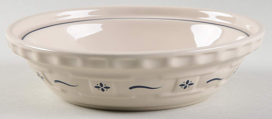 Woven Traditions Classic Blue 7" Pie Baking Plate by Longaberger-1