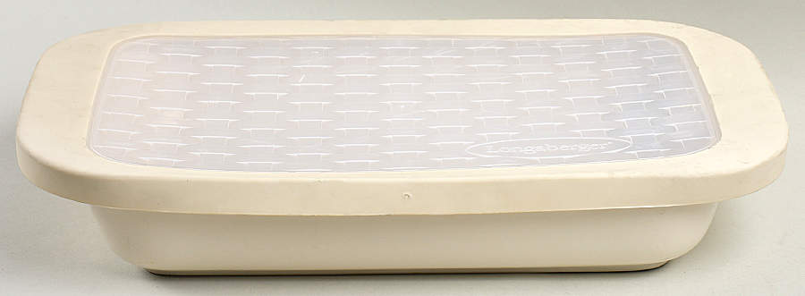 Woven Traditions Classic Blue 15" Rectangular Baker & Plastic Lid (RB15 & R15PL1) by Longaberger-1