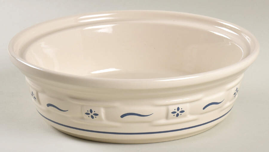 Woven Traditions Classic Blue 1 Qt Round Casserole No Lid by Longaberger-1