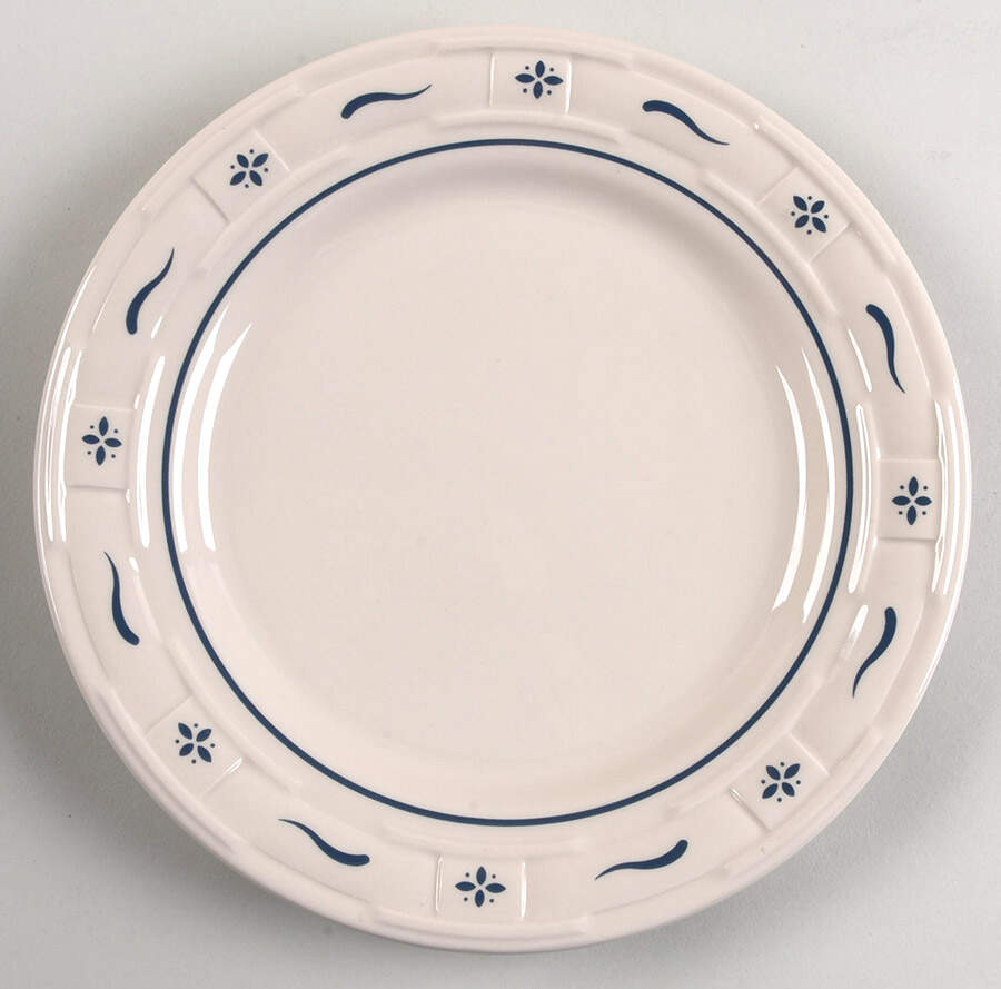 Woven Traditions Classic Blue Luncheon Plate by Longaberger-1