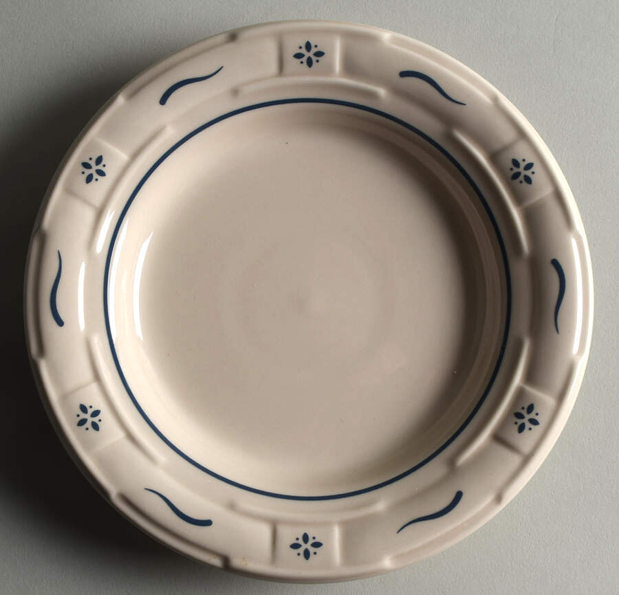 Woven Traditions Classic Blue Bread & Butter Plate by Longaberger-1