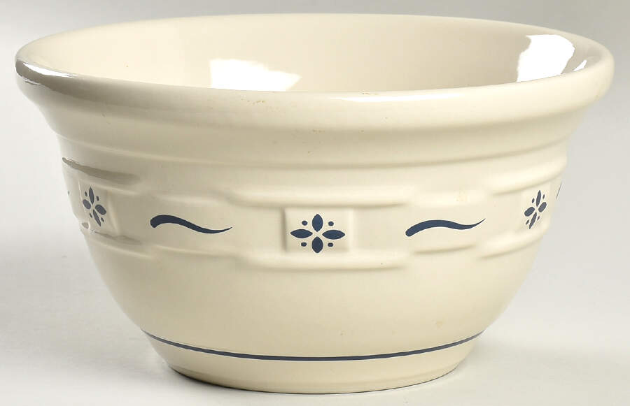 Woven Traditions Classic Blue 8" Mixing Bowl by Longaberger-1
