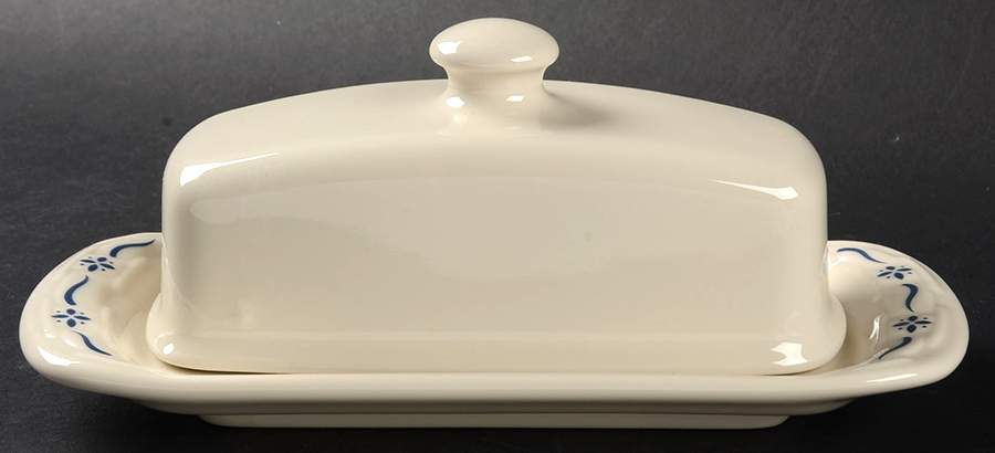 Woven Traditions Classic Blue 1/4 Lb Covered Butter by Longaberger-1