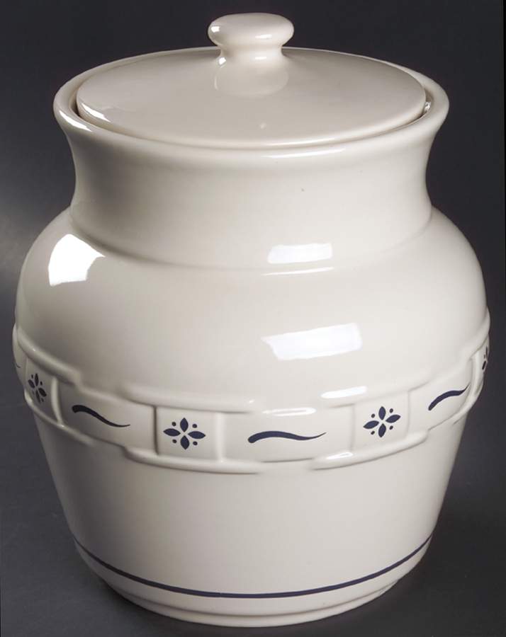 Woven Traditions Classic Blue Extra Large Canister & Lid by Longaberger-1