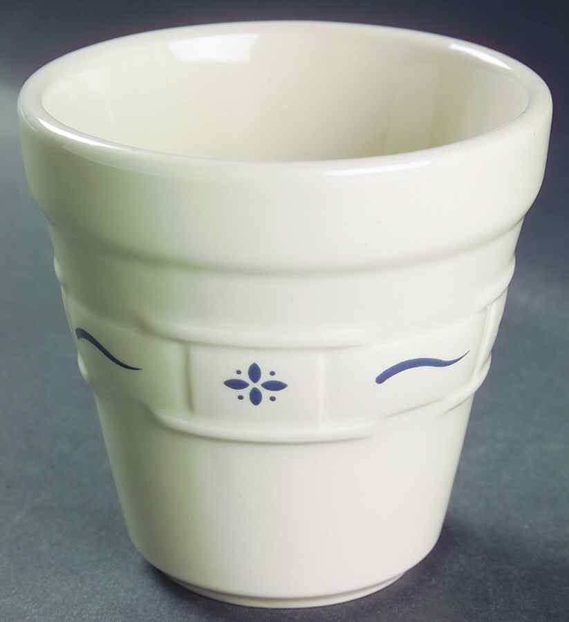 Woven Traditions Classic Blue 4" Flower Pot No Underplate by Longaberger-1