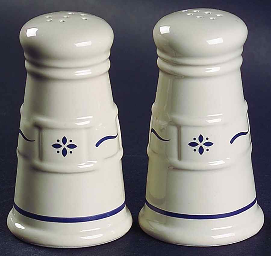 Woven Traditions Classic Blue Salt & Pepper Set by Longaberger-1