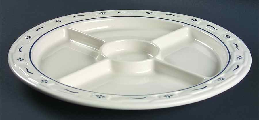 Woven Traditions Classic Blue 5-Part Relish by Longaberger-1