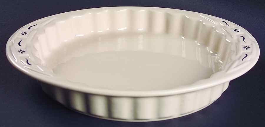 Woven Traditions Classic Blue 11'' Quiche by Longaberger-1