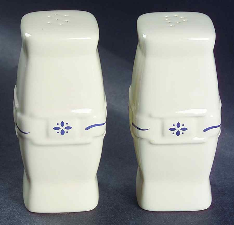 Woven Traditions Classic Blue Salt & Pepper Set by Longaberger-1