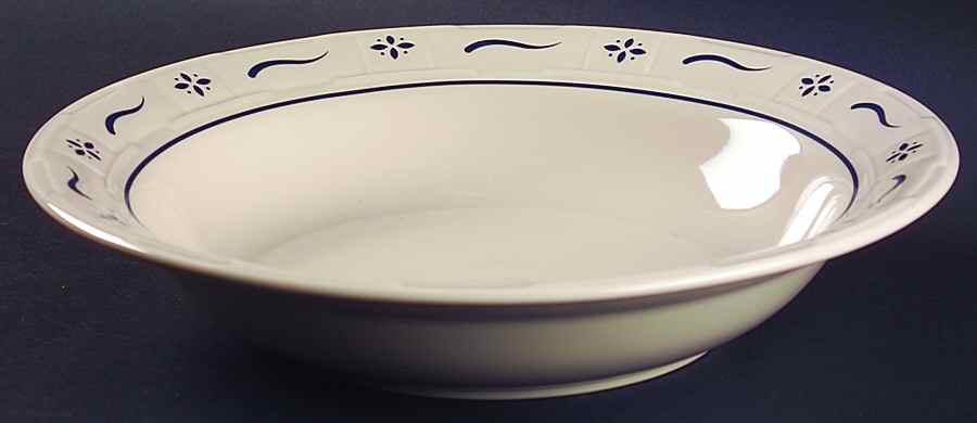 Woven Traditions Classic Blue 12" Pasta Serving Bowl by Longaberger-1