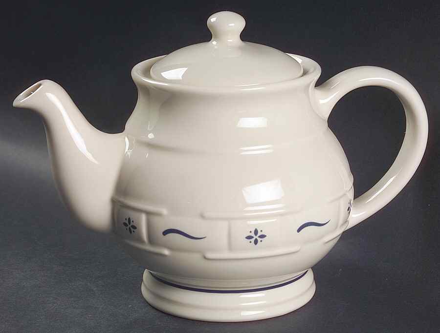 Woven Traditions Classic Blue Teapot & Lid by Longaberger-1