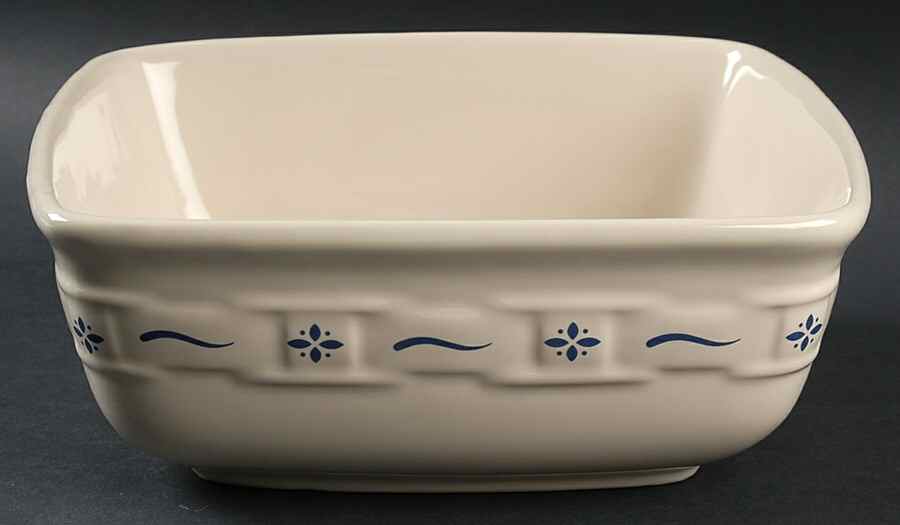 Woven Traditions Classic Blue 8" Square Vegetable Bowl by Longaberger-1