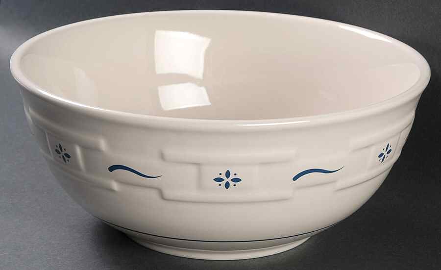Woven Traditions Classic Blue 11" Round Serving Bowl by Longaberger-1
