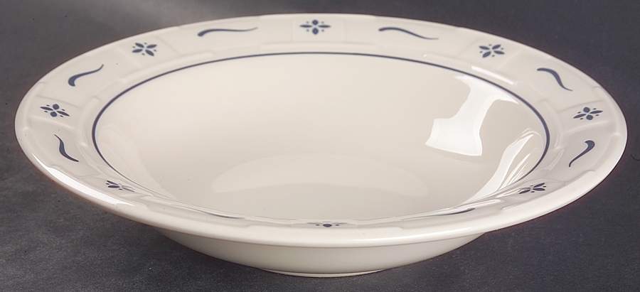 Woven Traditions Classic Blue 9" Individual Pasta Bowl by Longaberger-1