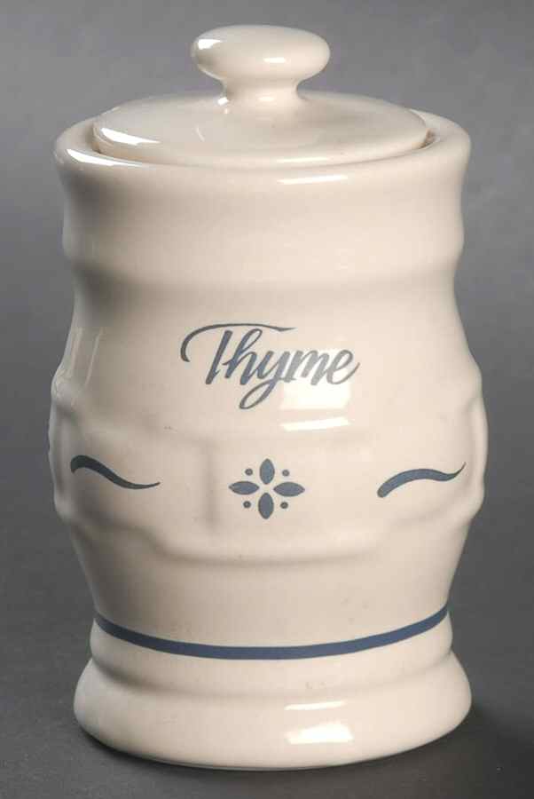 Woven Traditions Classic Blue Thyme Spice Jar & Lid by Longaberger-1