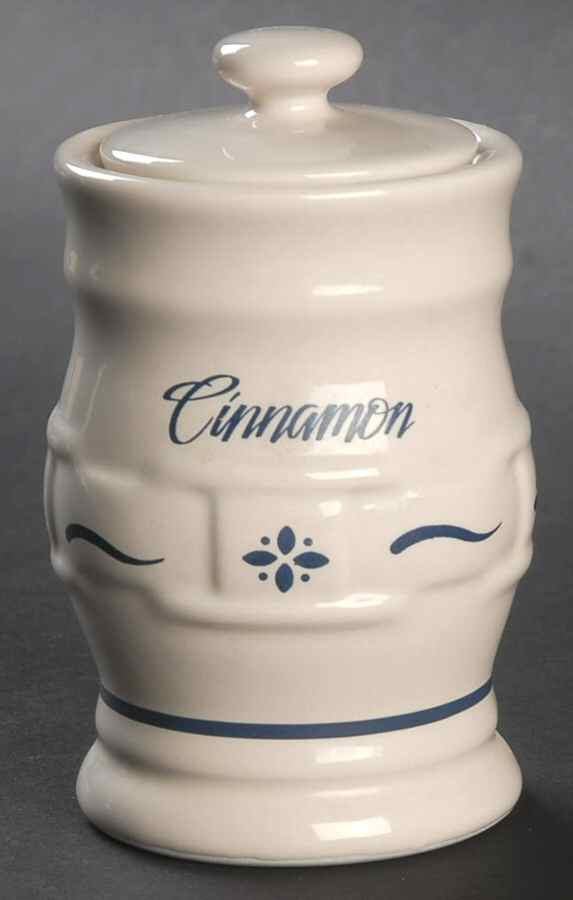 Woven Traditions Classic Blue Cinnamon Spice Jar & Lid by Longaberger-1