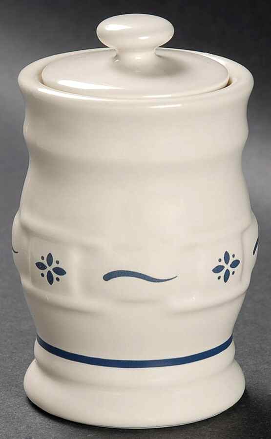 Woven Traditions Classic Blue 3" Storage Jar & Lid by Longaberger-1