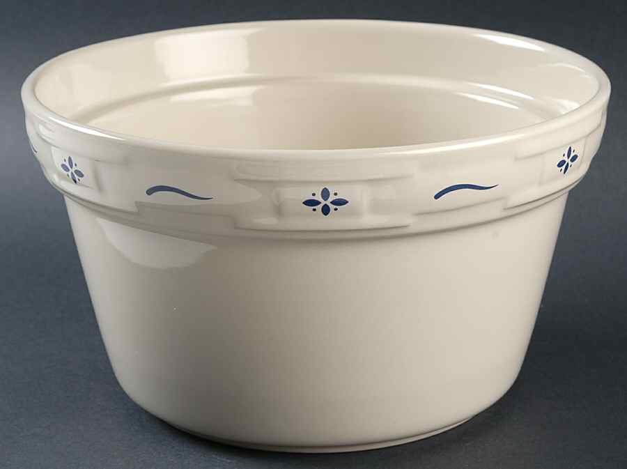 Woven Traditions Classic Blue 2 Qt Round Covered Casserole No Lid by Longaberger-1