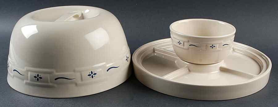 Woven Traditions Classic Blue 8-in-1 Entertainer Set by Longaberger-1