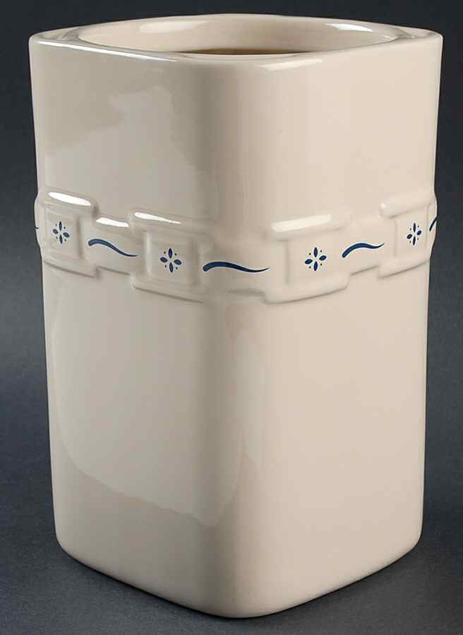 Woven Traditions Classic Blue Large Square Canister No Lid by Longaberger-1