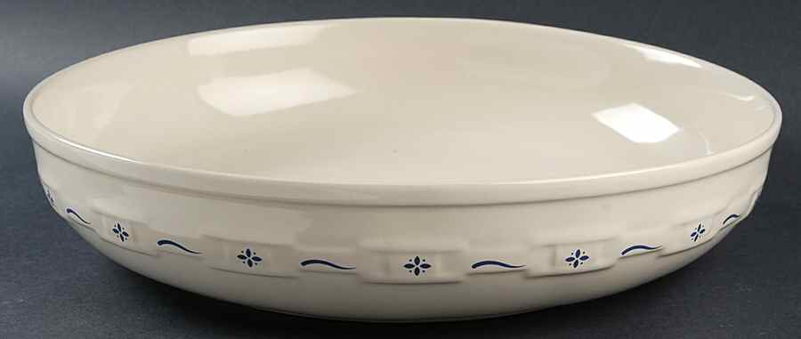 Woven Traditions Classic Blue 13" Round Serving Bowl by Longaberger-1