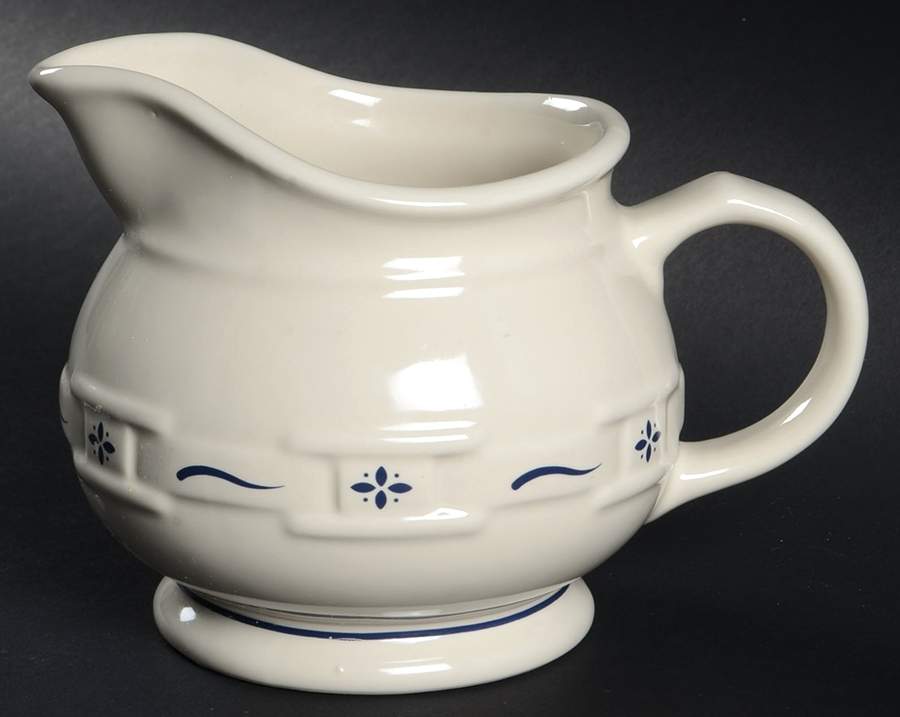 Woven Traditions Classic Blue Gravy/Sauce Pitcher by Longaberger-1